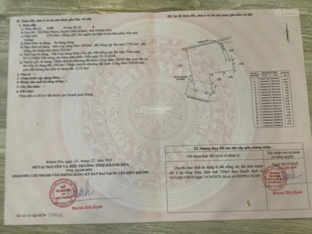 Bán đất mặt tiền Hương Lộ 39 Diên Phước giá rẻ Bán đất mặt tiền Hương Lộ 39 Diên Phước giá rẻ