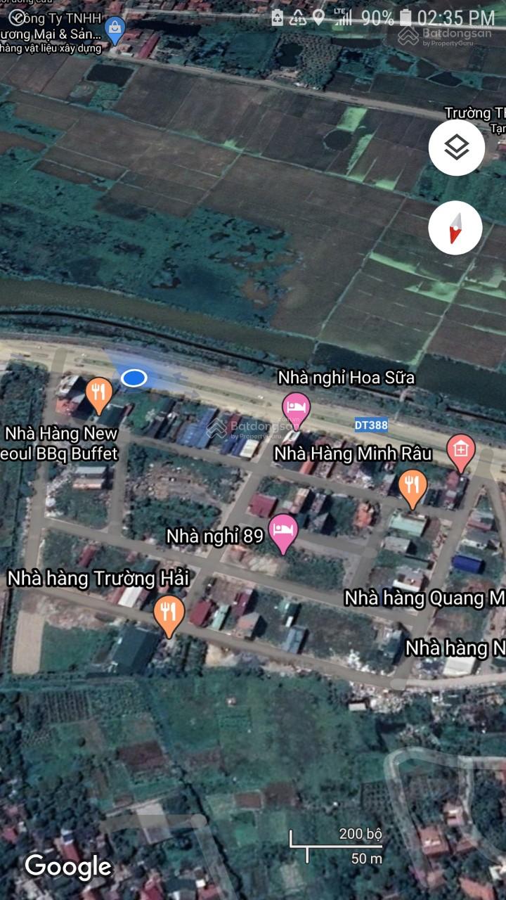 Bán đất đấu giá, khu dân cư Hành Lạc, mặt đường trục chính Tỉnh lộ 385 rộng 24 mét, nhìn đường tàu