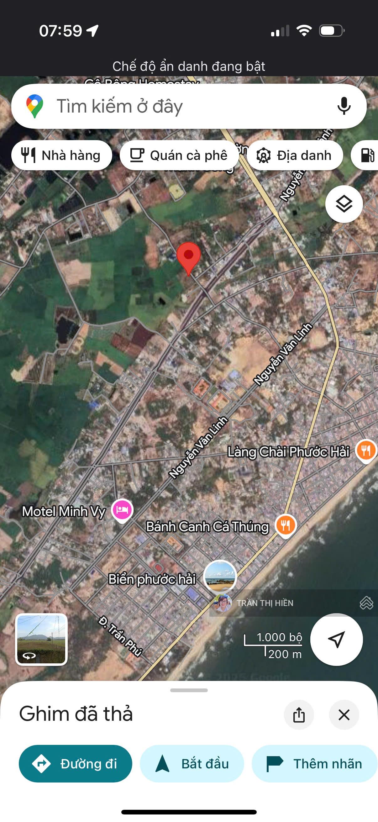 Mặt tiền Tôn Thất Thuyết cách biển Phước Hải 1.5km - 498m2 - 10.6m x 49,5m - 100m2 TC