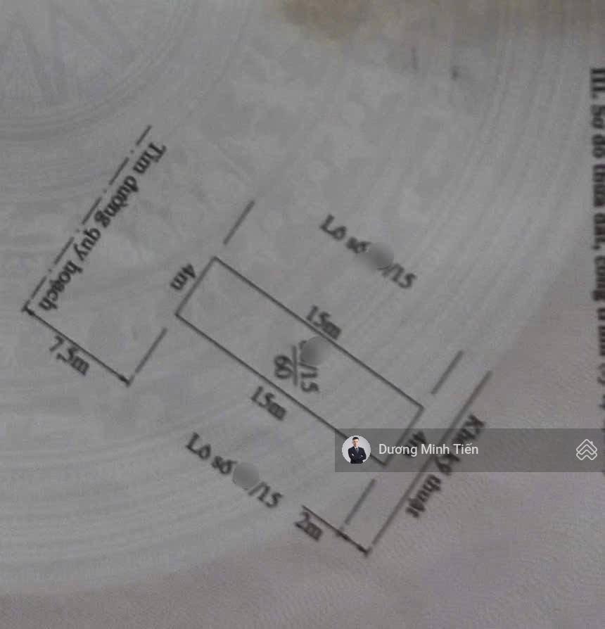 60m2 đất Lô 15 Lê Hồng Phong - đường 15m - Tây Tứ Trạch