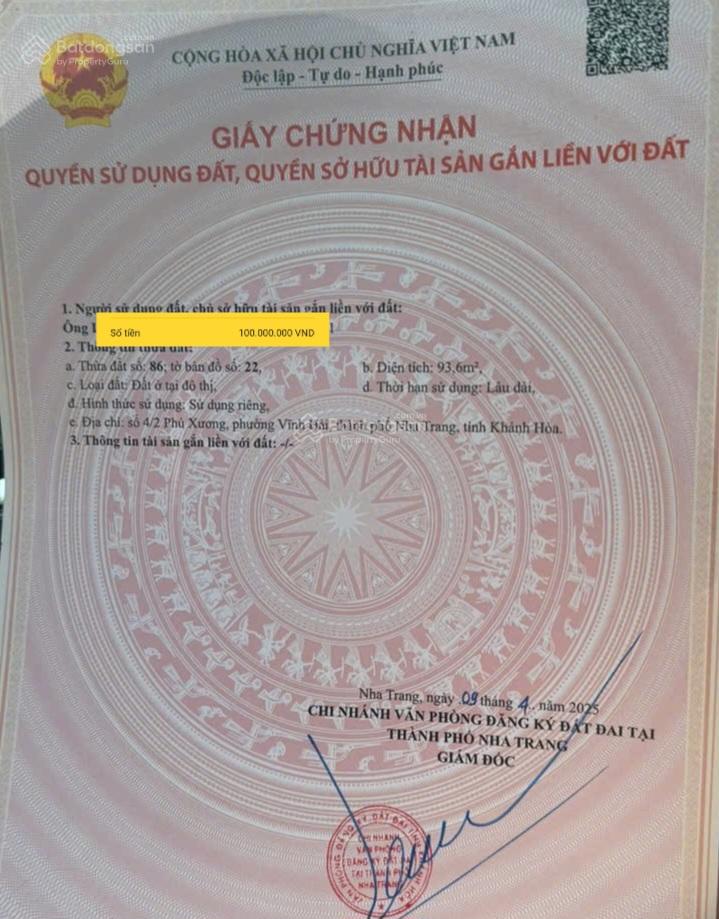 Cần bán lô đất cực đẹp khu vực Vĩnh Hải - Nha Trang - Cách biển chỉ 5p di chuyển Cần bán lô đất cực đẹp khu vực Vĩnh Hải - Nha Trang - Cách biển chỉ 5p di chuyển