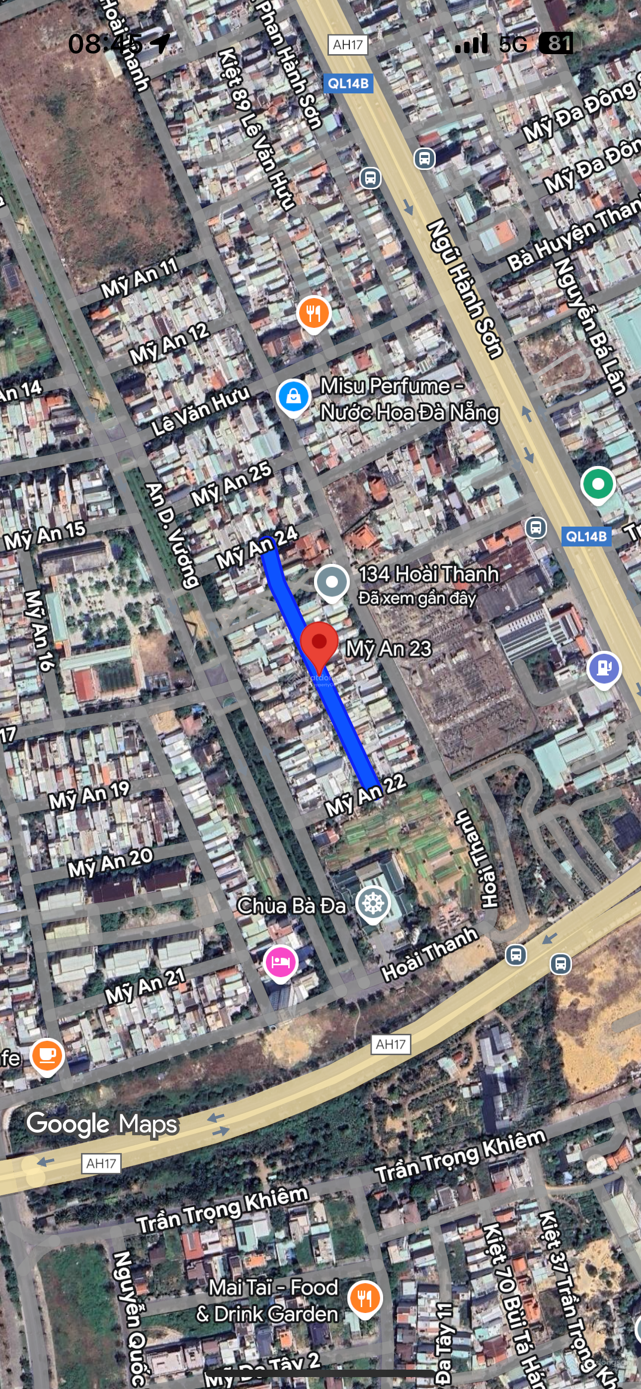 Chính chủ bán đất tặng nhà MT Mỹ An 23, Ngũ Hành Sơn, Đà Nẵng.