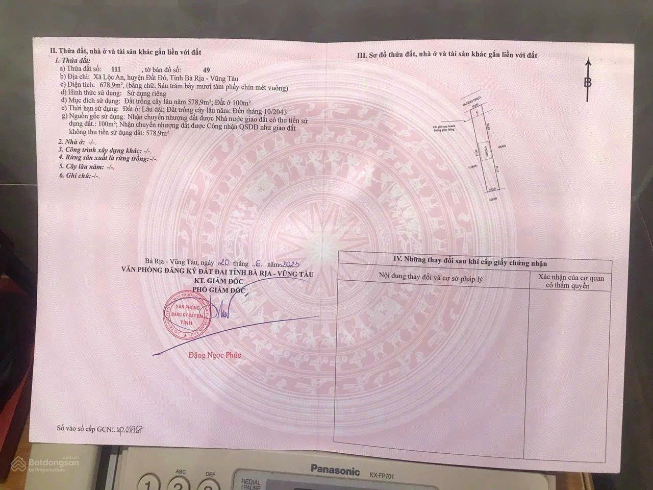 Bán đất ven biển Lộc An, mặt tiền đường nhựa lớn. Cách Chợ Lộc An 200m. Cách biển chỉ 800m