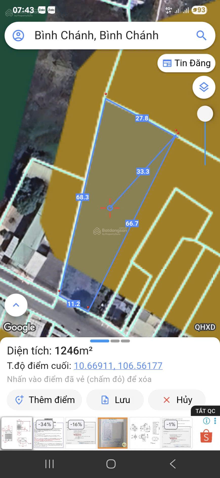 Cần bán đất MT Hoàng Phan Thái, Bình Chánh, Hồ Chí Minh 1259m2 có 1122m2 OĐT giá 30tỷ thương lượng