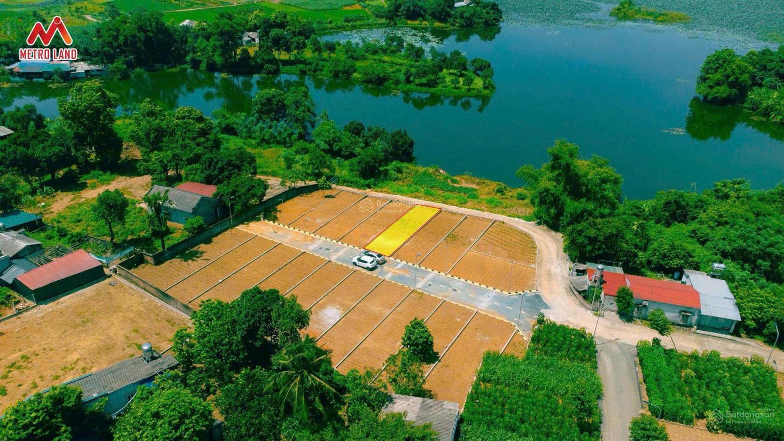 Chính chủ cần bán 100m2 view hồ 2 mặt tiền full thổ cư Hoà Lạc