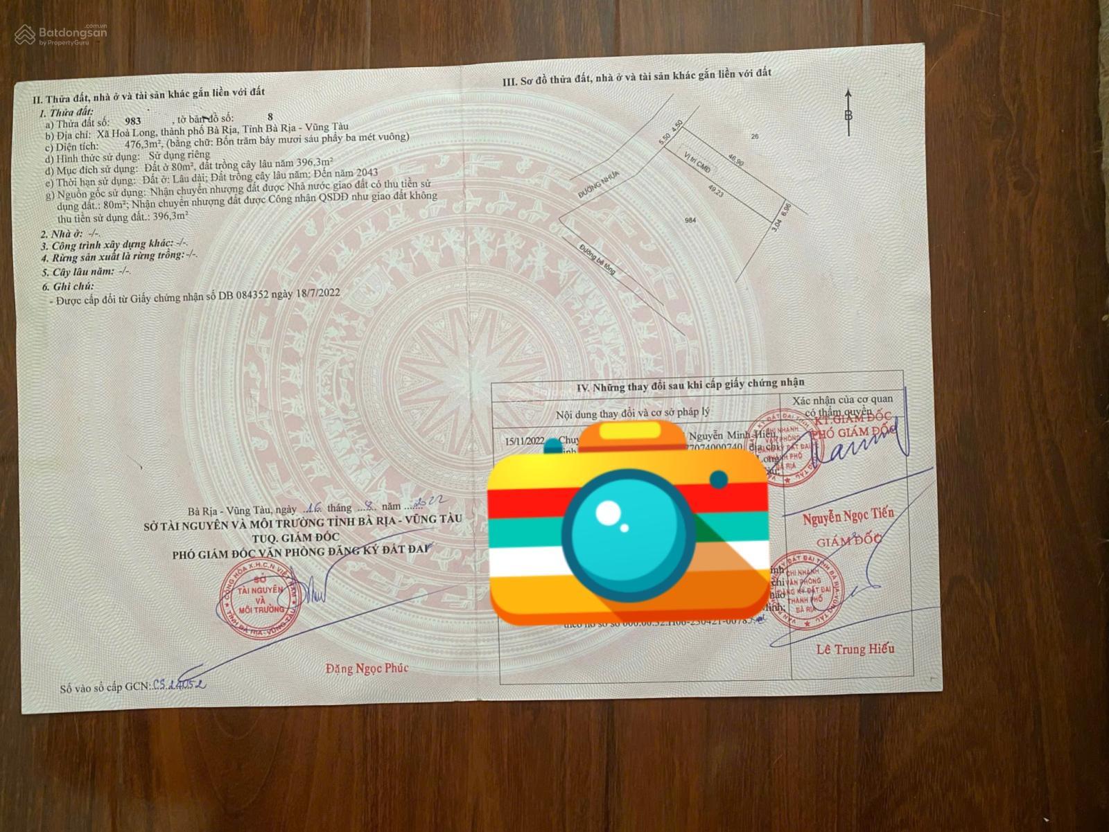 Bán đất tại phố 45, 3,5 tỷ, 476,3m2, view đẹp