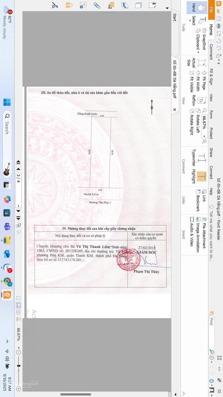 Bán đất tại đường Tân Phú 1, phường Mân Thái, Sơn Trà, Đà Nẵng, 10,4 tỷ, 90m2, hàng hiếm khu biển