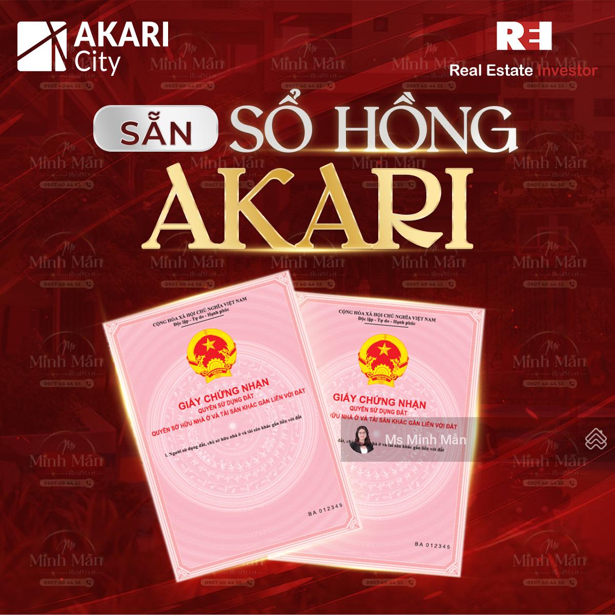 Chủ ngộp ngân hàng bán gấp giá lỗ rẻ căn mới 2PN 78m2 sổ hồng, Akari Bình Tân, Nam Long giai đoạn 2