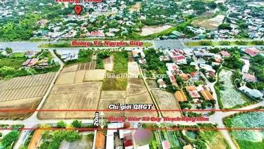 Bán lô đất full thổ cư đường ô tô Diên An, Diên Khánh cách Võ Nguyên Giáp 300m Giá chỉ 18tr/m2