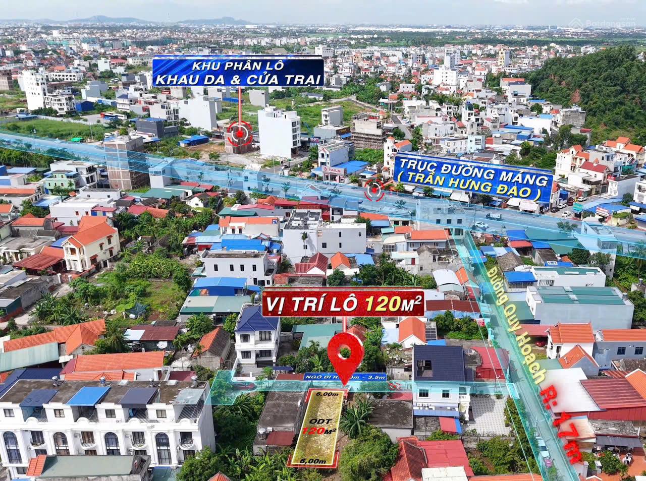 Bán lô đất tại Thủy Đường, Thủy Nguyên. Diện tích 120m² ngang 6m. Giá siêu hời