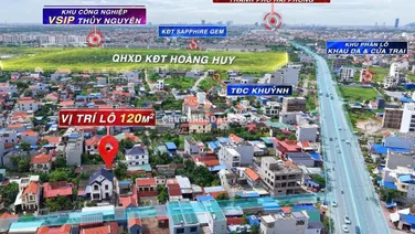 Bán lô đất tại Thủy Đường, Thủy Nguyên. Diện tích 120m² ngang 6m. Giá siêu hời
