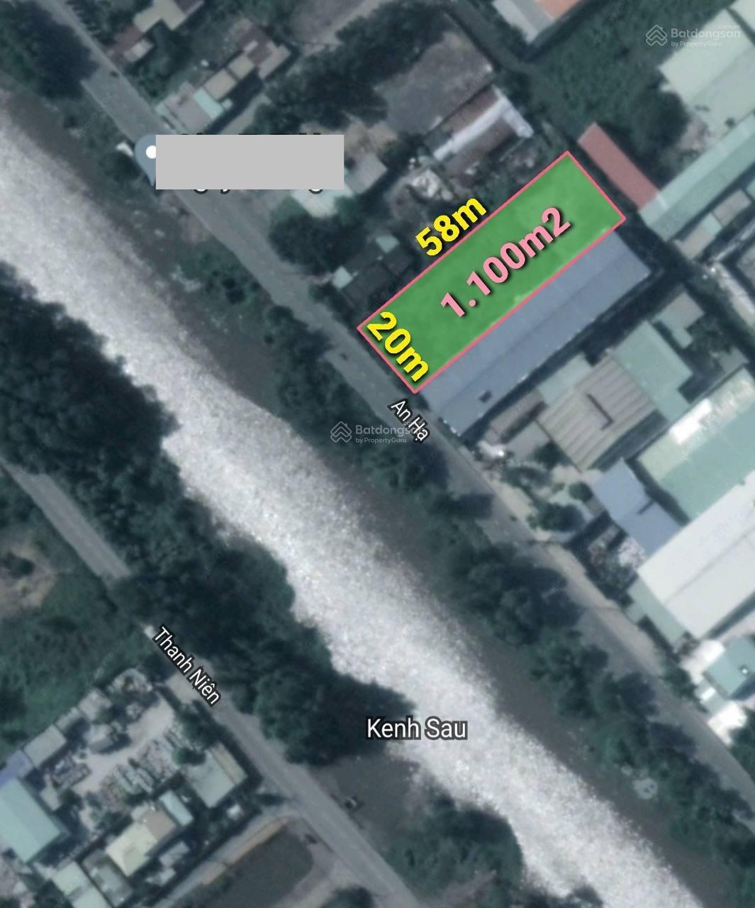 Bán lô đất thổ cư mặt tiền An Hạ, Bình Chánh: 20x55m