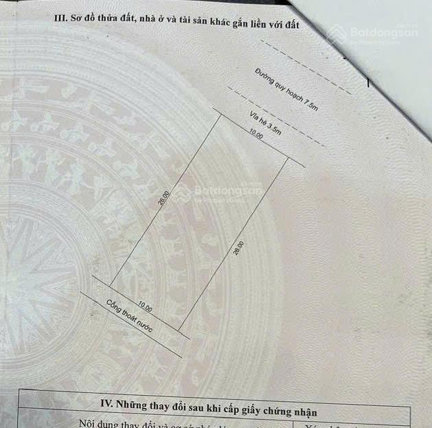 Bán lô đất BT đẹp tại KĐT Nam Hoà Xuân, đường Đồng Khoa - Ngũ Hành Sơn - Đà Nẵng (260m2 & 12 tỷ)