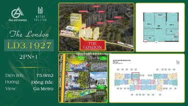 Em Hằng cần bán gấp căn CC 2N +, 76m2 tại The London - Vinhomes Ocean Park, giá ưu đãi 5,168 tỷ