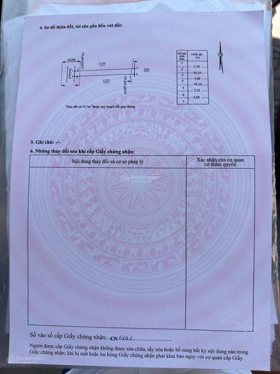 Bán đất mặt tiền đường nhựa - Diên Phước (Diên Thọ)