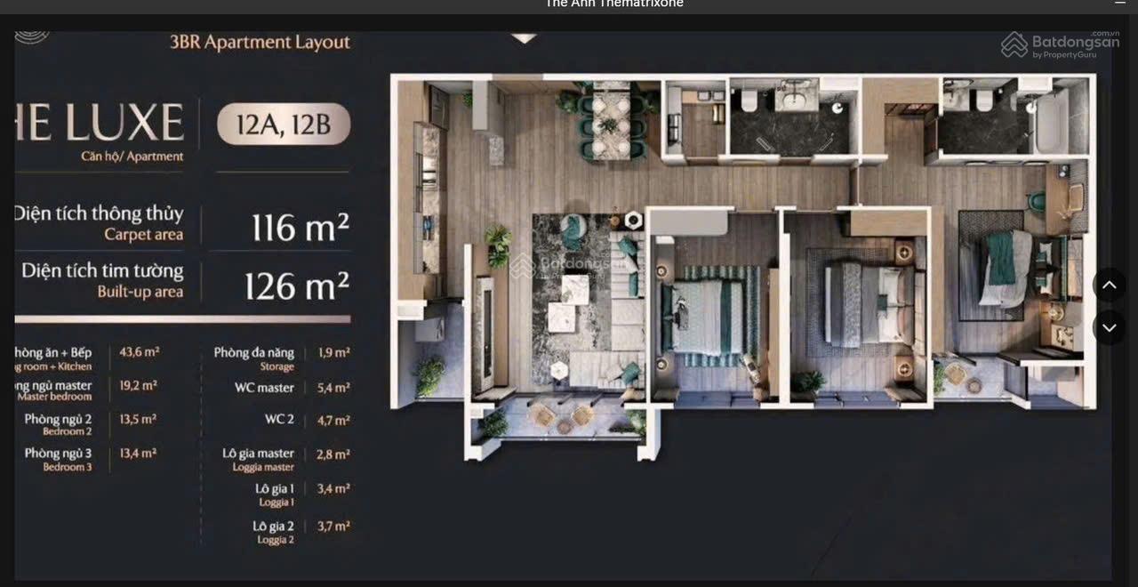 Quỹ căn ngoại giao vip nhất The Matrix One 115m2 - 150m2, Duplex (ký trực tiếp CDT) giá tận gốc