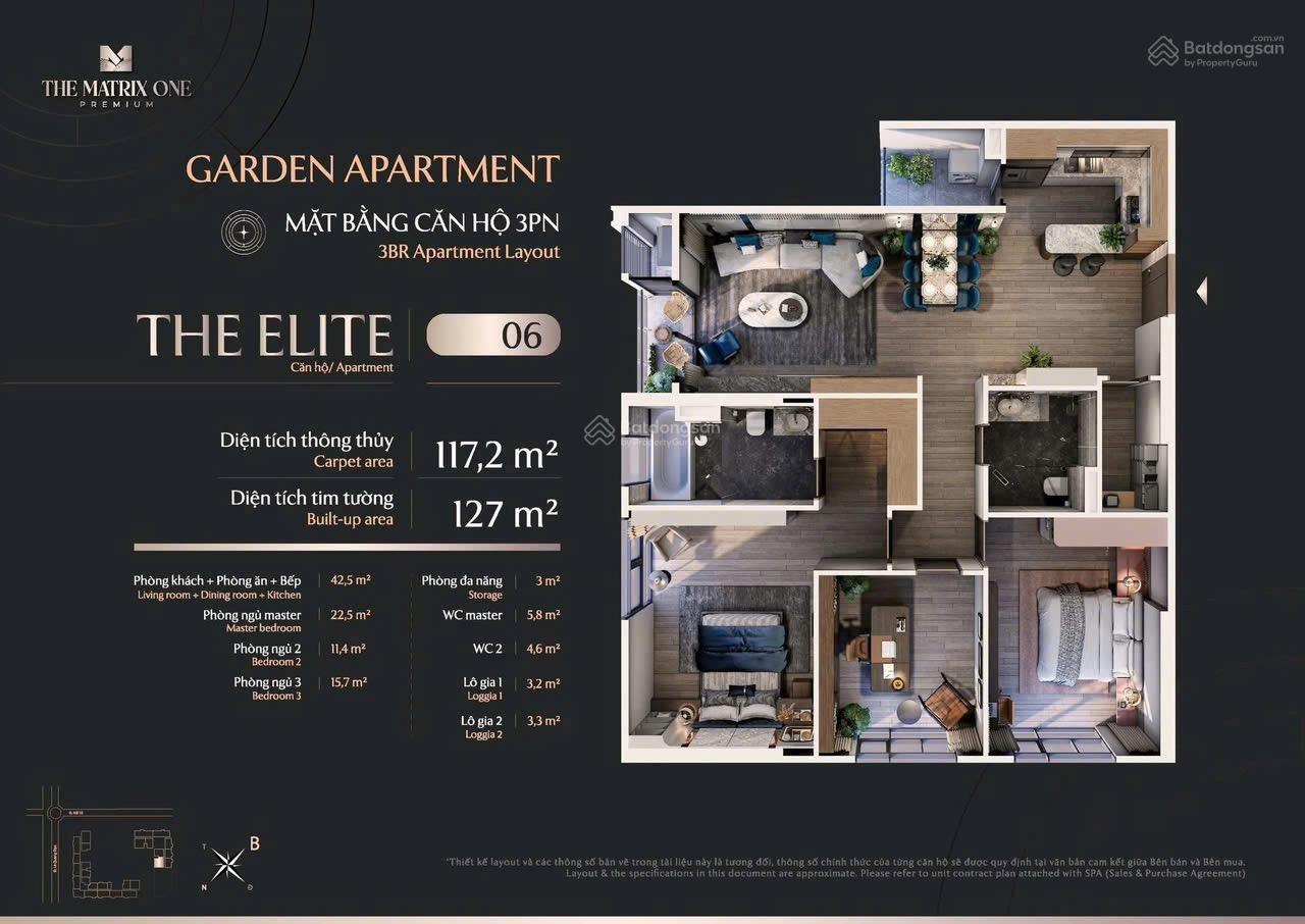 Quỹ căn ngoại giao vip nhất The Matrix One 115m2 - 150m2, Duplex (ký trực tiếp CDT) giá tận gốc