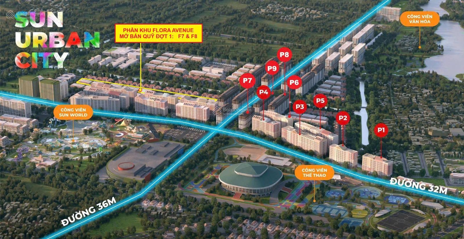 Căn góc nhà phố đối diện chung cư Sunworld, 40 tòa chung cư, dt 100m2, xây 3,5 tầng, giá 9,8 tỷ