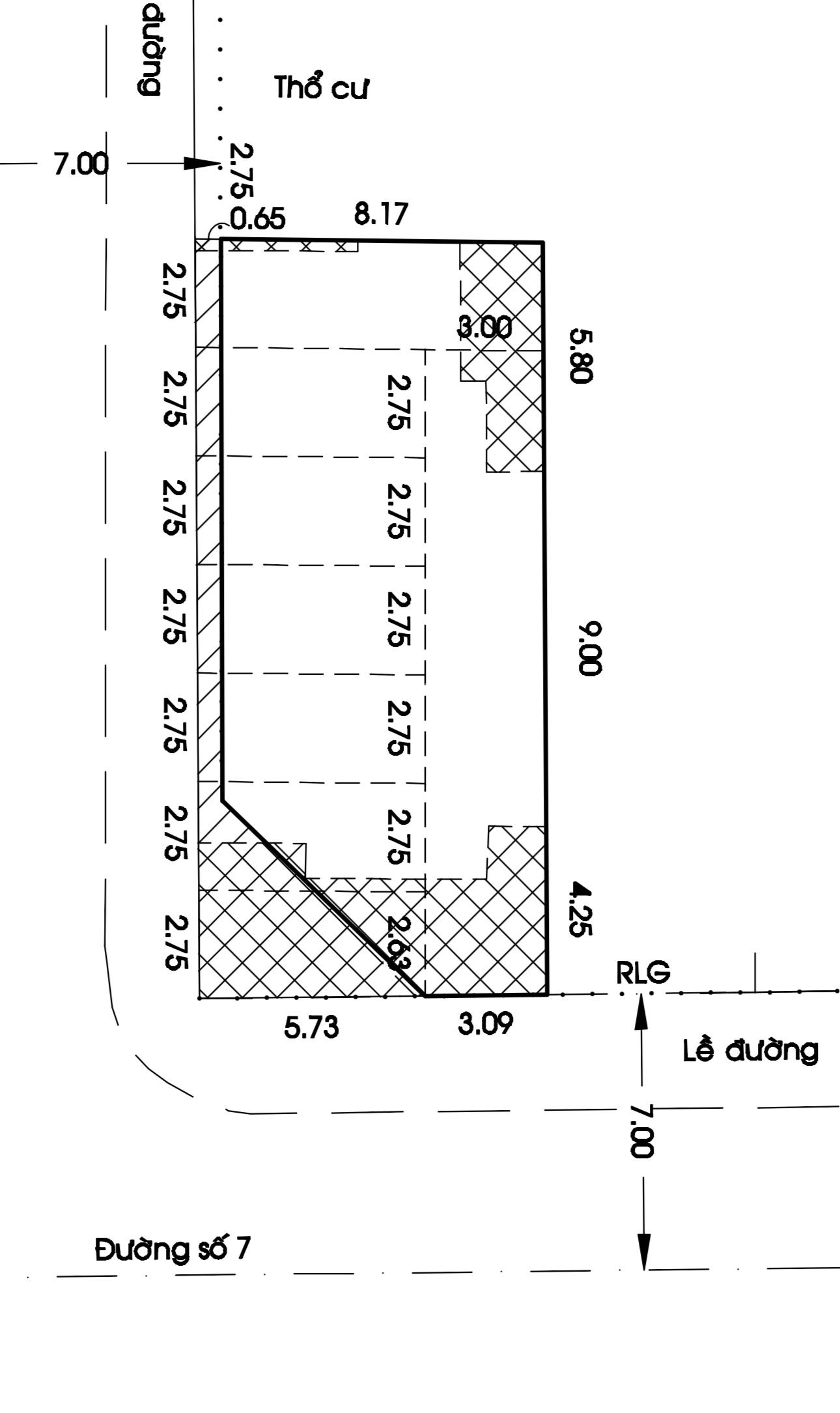 Nhà tiện xây căn hộ dv trệt lầu góc đường đôi số 7 và số 8 Tân Kiểng dt 8,8x20 giá 39 tỷ