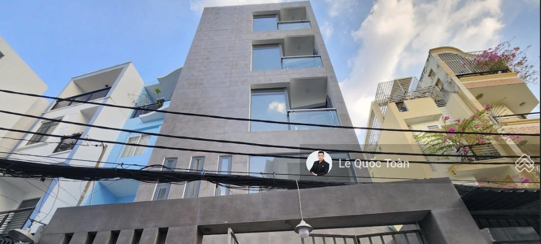 Bán CHDV khu Phan Đăng Lưu, 1 hầm 6 tầng, có thang máy, DT: 5.8x24m, HĐT 85tr/tháng, giá 22,95 tỷ