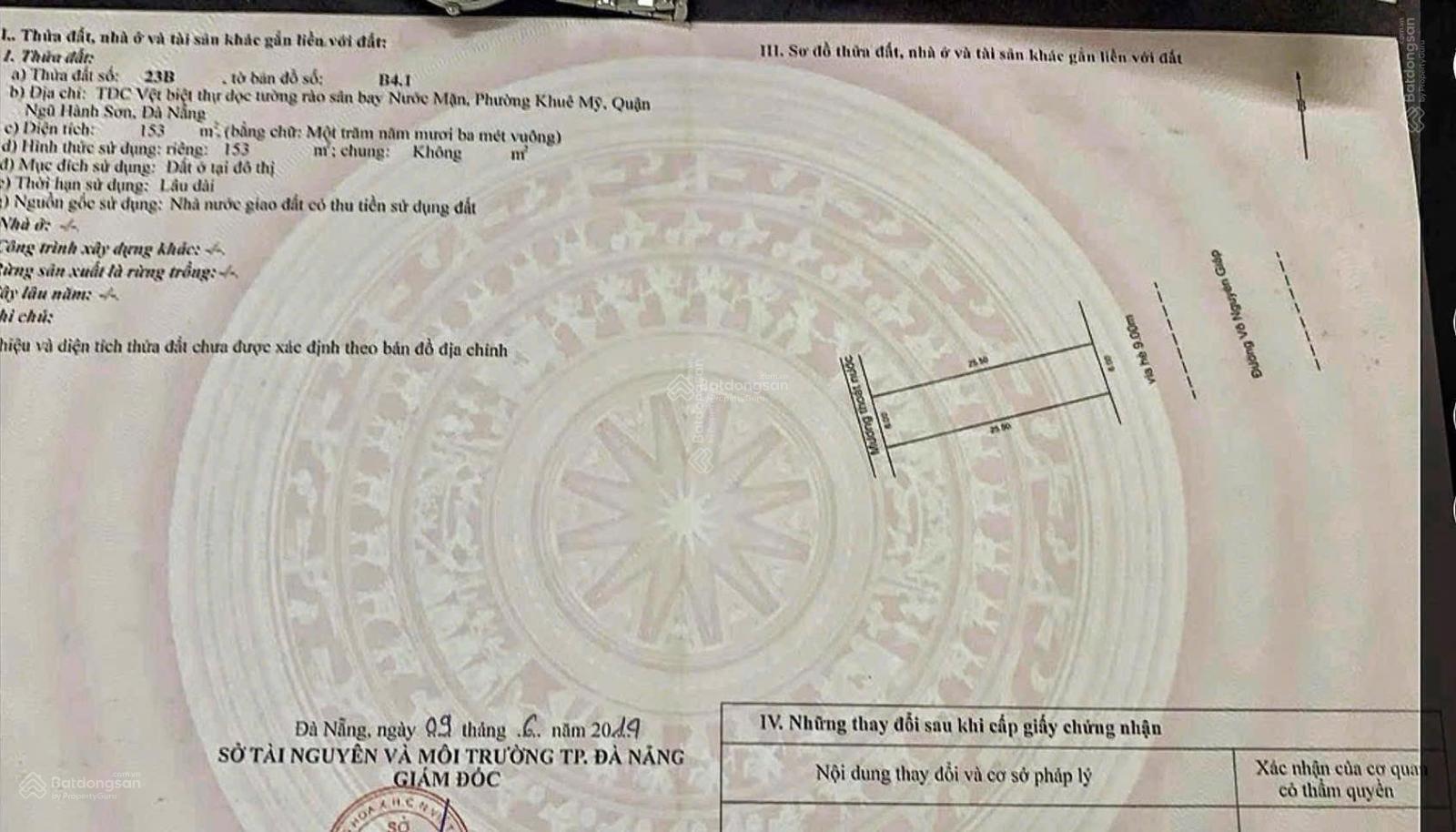 Bán đất mặt tiền biển đường Võ Nguyên Giáp, ngang 7m - 12m - 15m