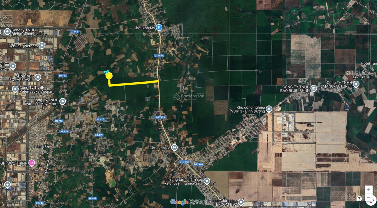 Cần bán 2.5ha nằm giữa 3 KCN Vsip3, Thaco, Vsip 2 giá cực rẻ