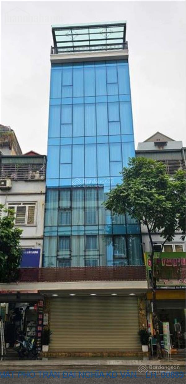Bán tòa nhà 10 tầng mặt phố Trần Đại Nghĩa, 80m², MT 6m, hầm + thang máy, vỉa hè rộng