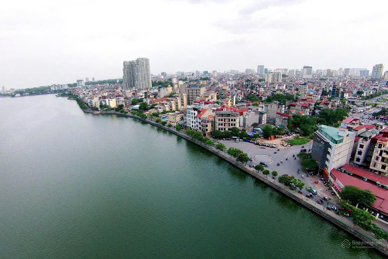 Nhà MP Nguyễn Đình Thi 150m2, MT 7m, vỉa hè rộng 4m, 3 mặt thoáng, vườn hoa trước nhà, view Hồ Tây