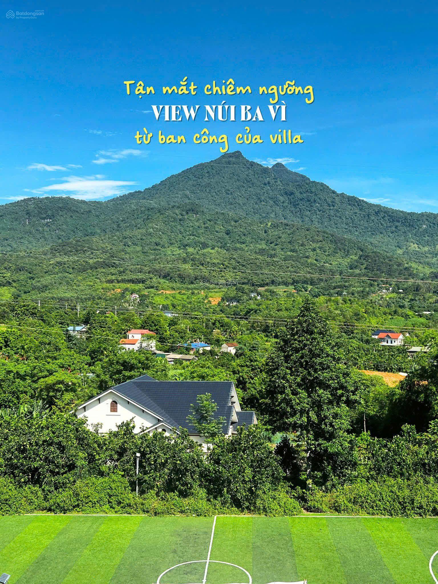 1100 m2 thổ cư 400 m2 mặt tiền 28,5 m giá 7 triệu/m2 nữa tại Vân Hòa Ba Vì Hà Nội