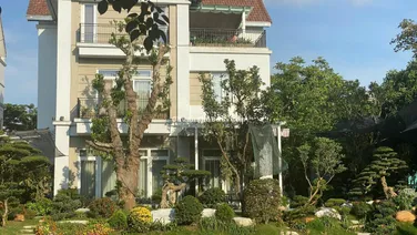 Bán lô Góc Hoa Sữa 5-25, 350m, mặt tiền rộng, HT ful nội thất, nhánh sông rông sau nhà, 120 tỷ