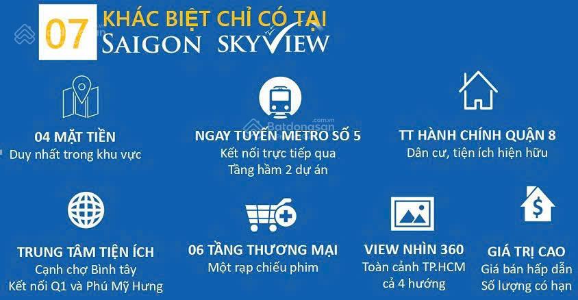 Mở bán dự án Sài Gòn Sky View đường Tạ Quang Bửu Quận 8 - 0901 469 ***