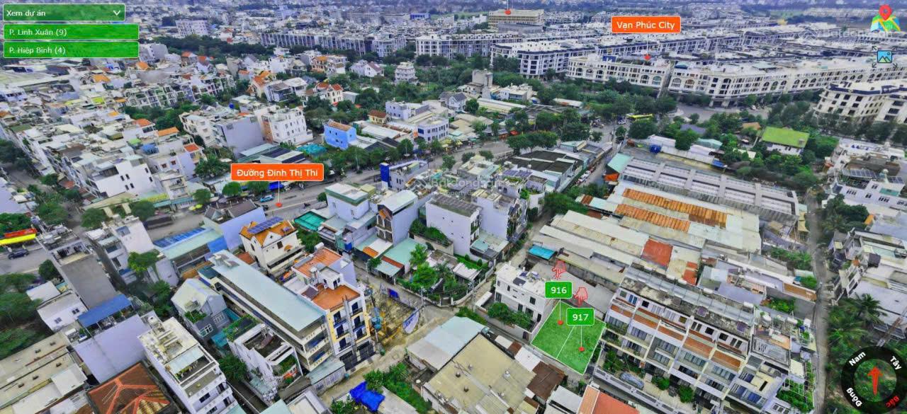 Hàng hiếm 2 lô đất sát Vạn Phúc - DT 5.5x15.24m - sổ riêng - có hệ số xây dựng 5 tầng