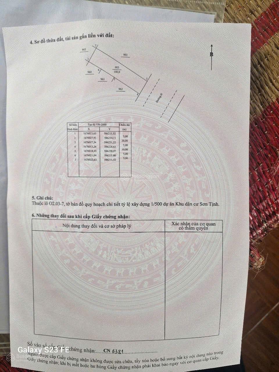 Bán đất đường 28 mét khu dân cư Sơn Tịnh 577 hướng Đông Nam gần cổng, giá 1.95 tỷ thương lượng