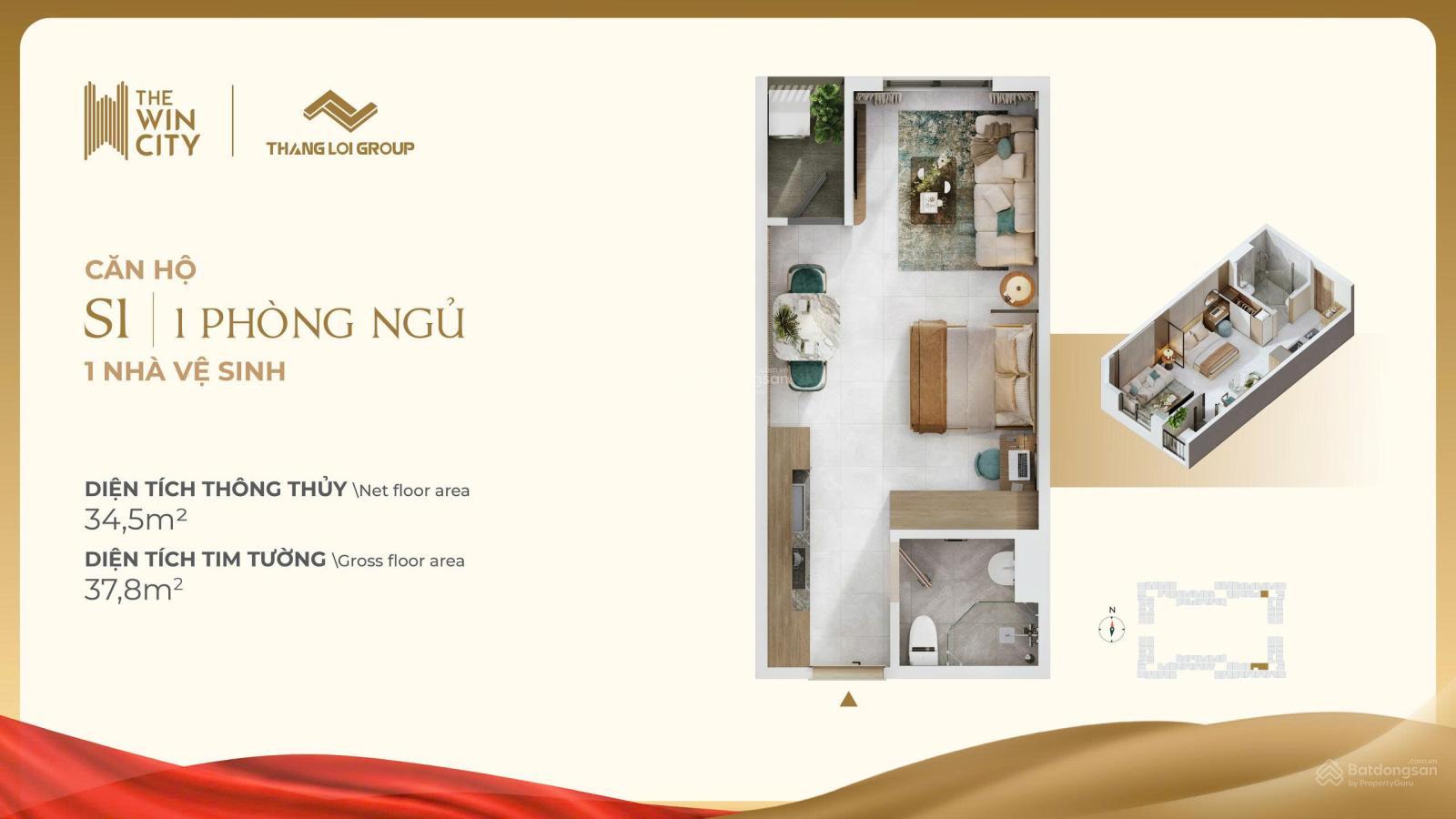 THE WIN CITY GIỮ CHỖ SỚM, NHẬN NGAY VỊ TRÍ ĐẸP! Chỉ 20 triệu giữ chỗ Giá căn hộ chỉ từ 1,2 tỷ