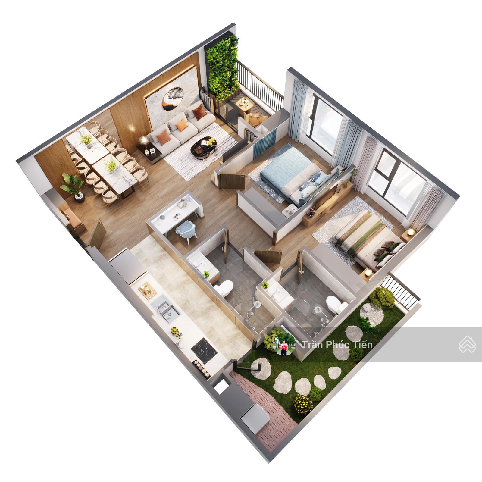 Hàng hiếm! Nhượng lại căn hộ 83m2 view liền kề The Wisteria - giá chỉ 6,6 tỷ bao sổ