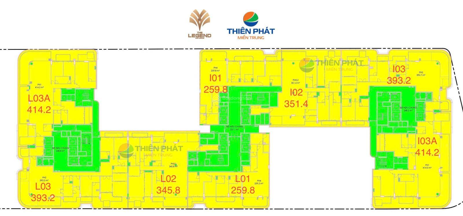 Penhouse The Legend đặc quyền độc tôn từ vị trí thống trị bầu trời (256m²  415m²) giá từ 67 tỷ