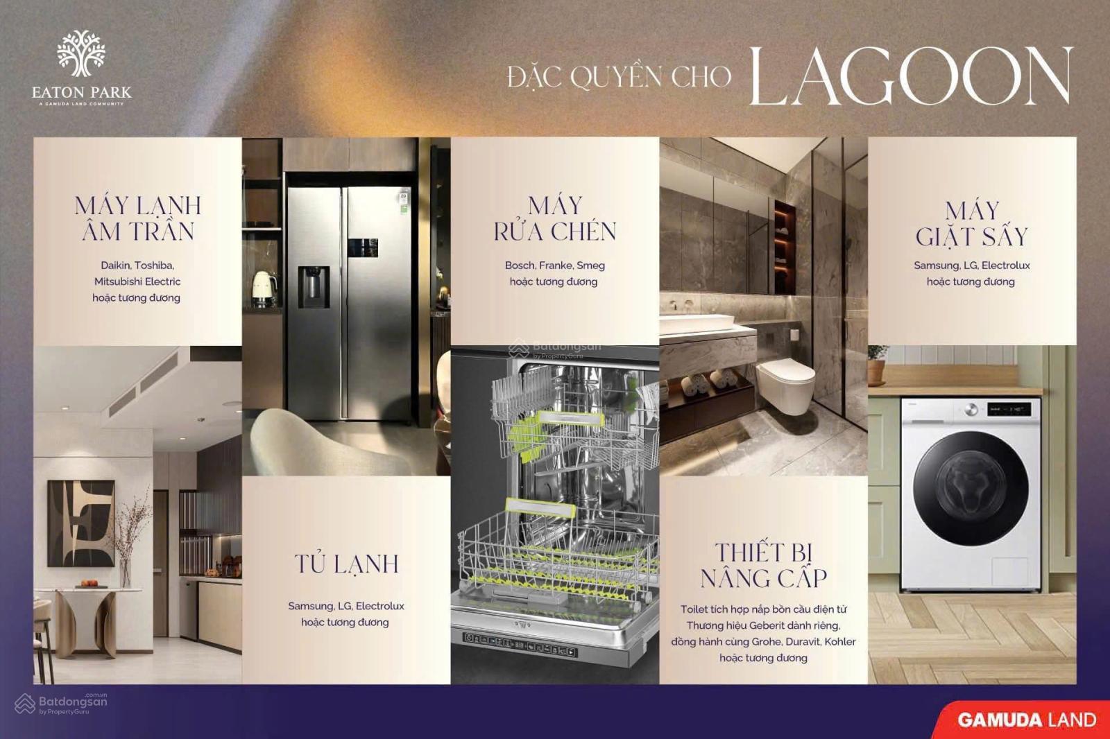 Lagoon - Tháp trung tâm Eaton Park - Căn hộ hạng sang cuối cùng mở bán bởi Gamuda Land