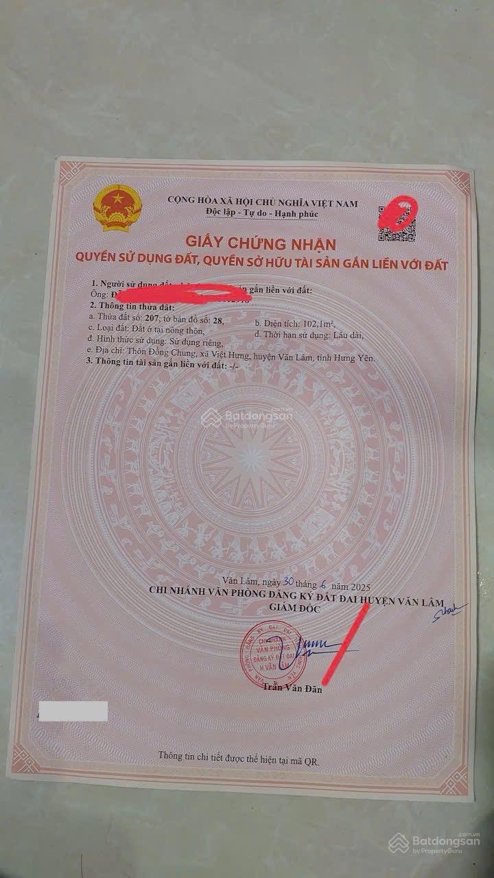 Bán lô góc đường thông ô tô tải tại Việt Hưng Văn Lâm 102m2 giá 2,1 tỷ