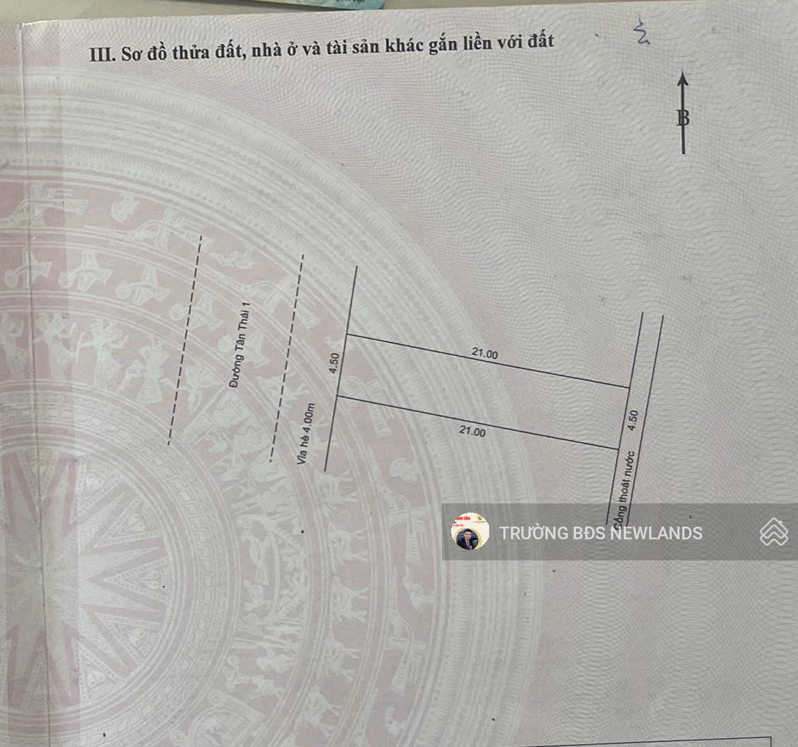 Bán lô đất biển đường 7m5 Tân Thái 1 cách biển chỉ 400m giá 11.6 tỷ