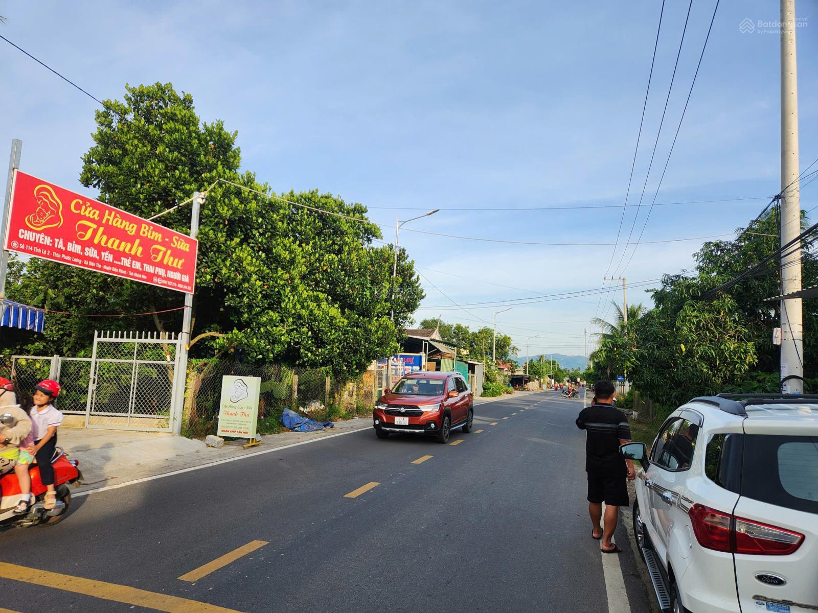 Lô đất hai mặt tiền Tỉnh Lộ 2 trung tâm Diên Thọ