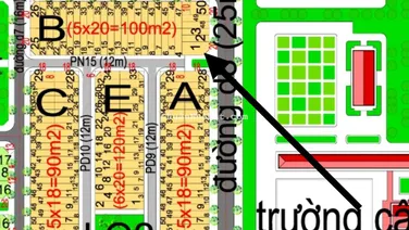 Bán đất HUD Nhóm 1 L02 Lô B1, góc đường 25m & 12m, đối diện tiện ích trung tâm, 177m, giá 6 tỷ