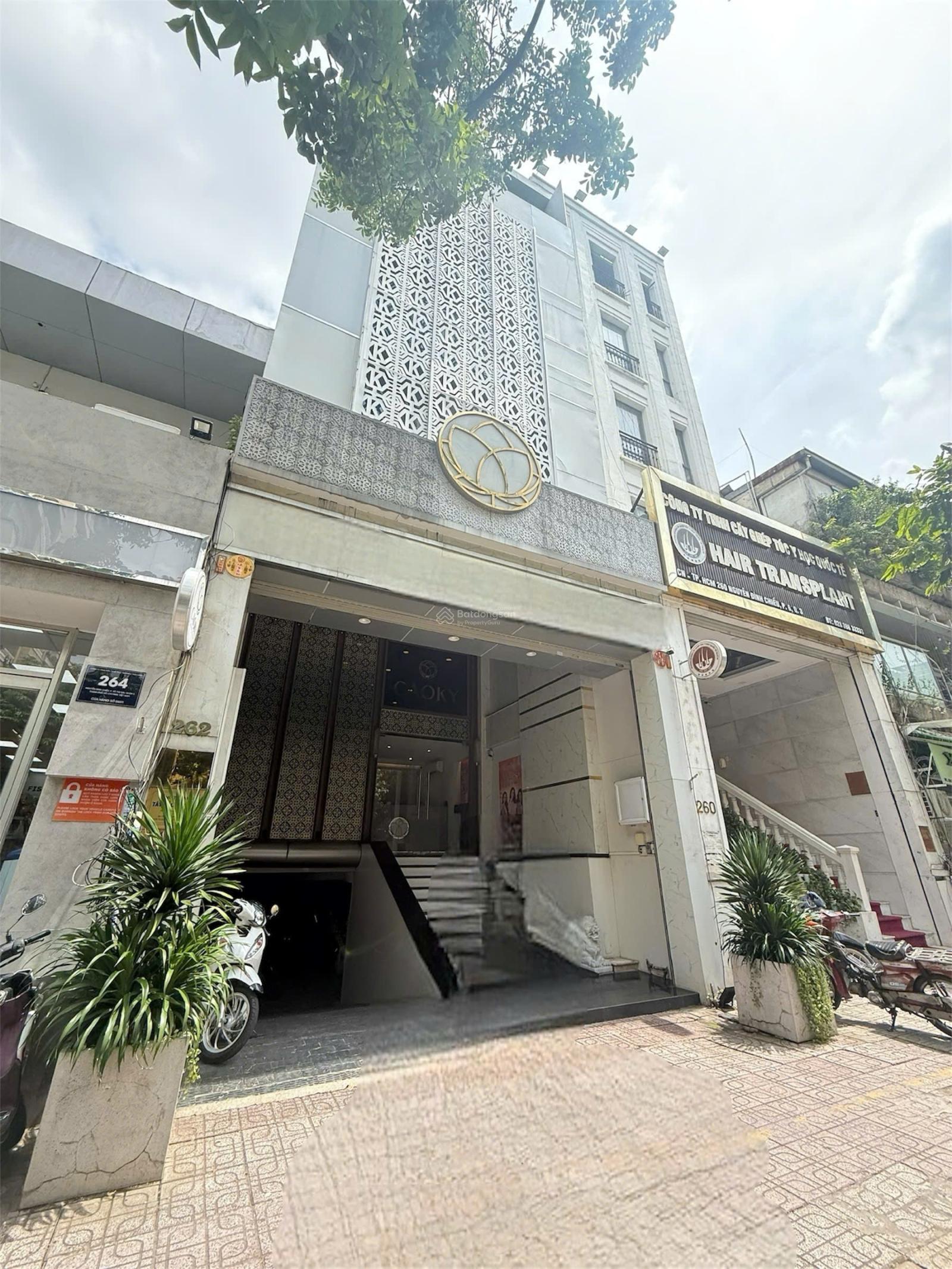 Cho thuê tòa nhà MT số: 262 Nguyễn Đình Chiểu, Phường Võ Thị Sáu, tuyến đường KD sầm uất TT Quận 3