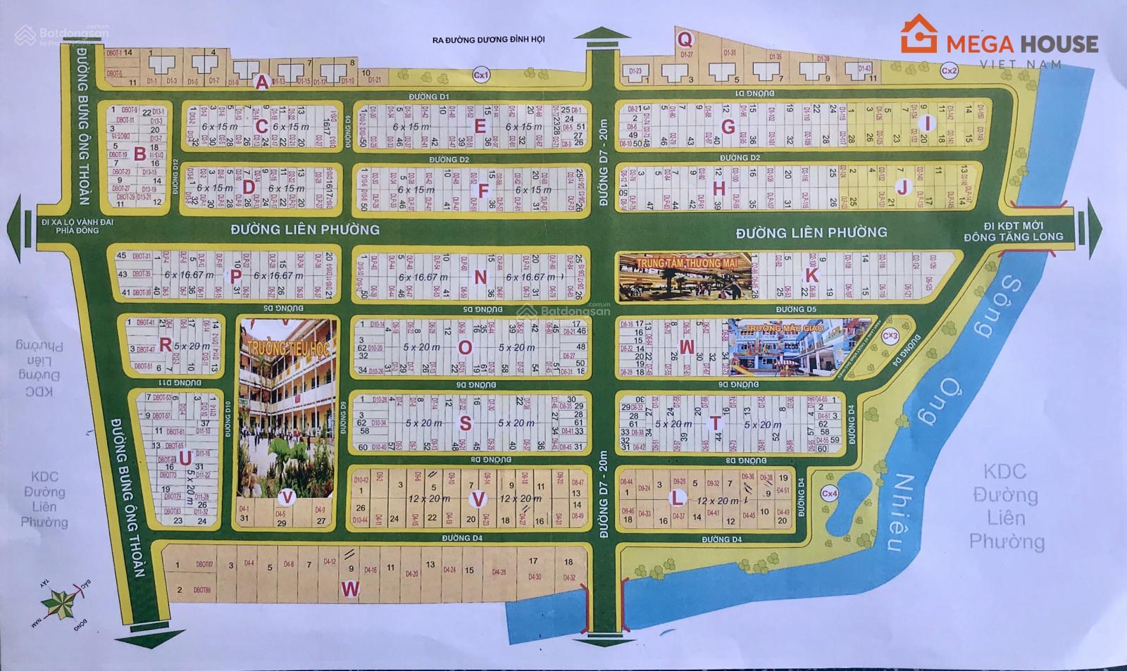 Sở hữu vị trí kim cương lô mặt tiền đường Liên Phường 30m dự án Sở Văn Hoá Thông Tin, sinh lời cao