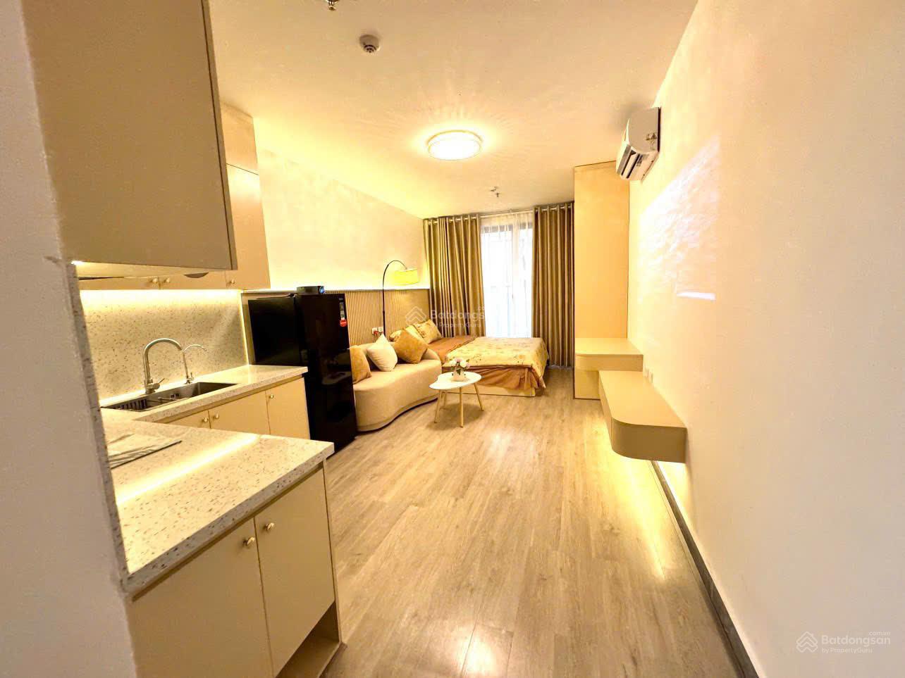 Cho thuê 1 phòng ngủ studio Golden Park, 1 phòng ngủ 1vs, đầy đủ nội thất đẹp, ở được luôn