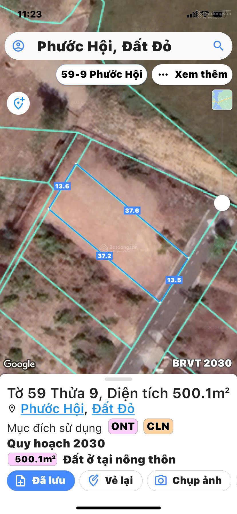 Đất lớn 500m², gần biển Phước Hải, BRVT giá F0 đầu tư chỉ 3.3 tỷ