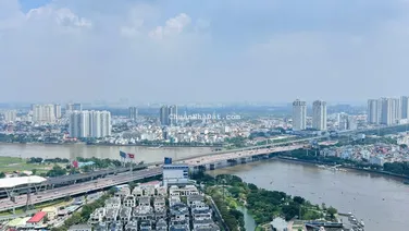 Bán 2PN Vinhomes Central Park - view sông công viên, nhà nội thất cơ bản. DT 87,5m2, LH 0397 383 ***
