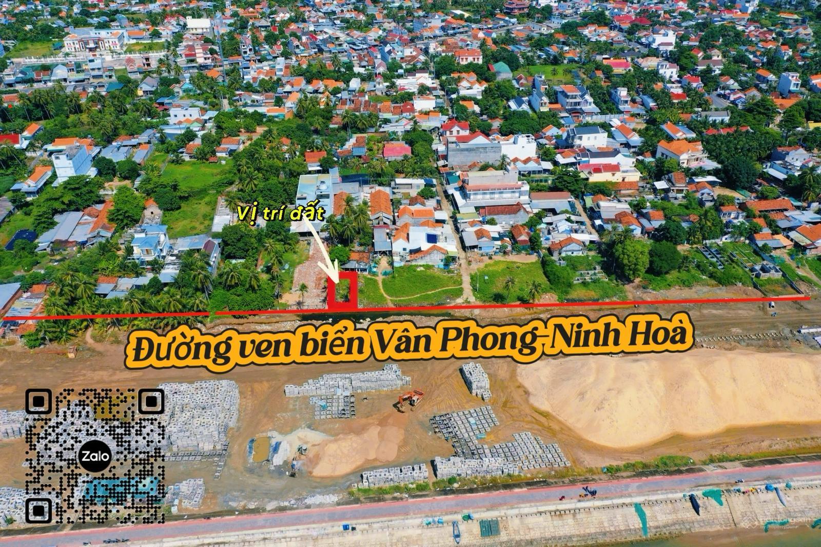 Mặt biển KKT Vân Phong - Vạn Ninh - mặt tiền 10 m. Giá 43 tr/m2