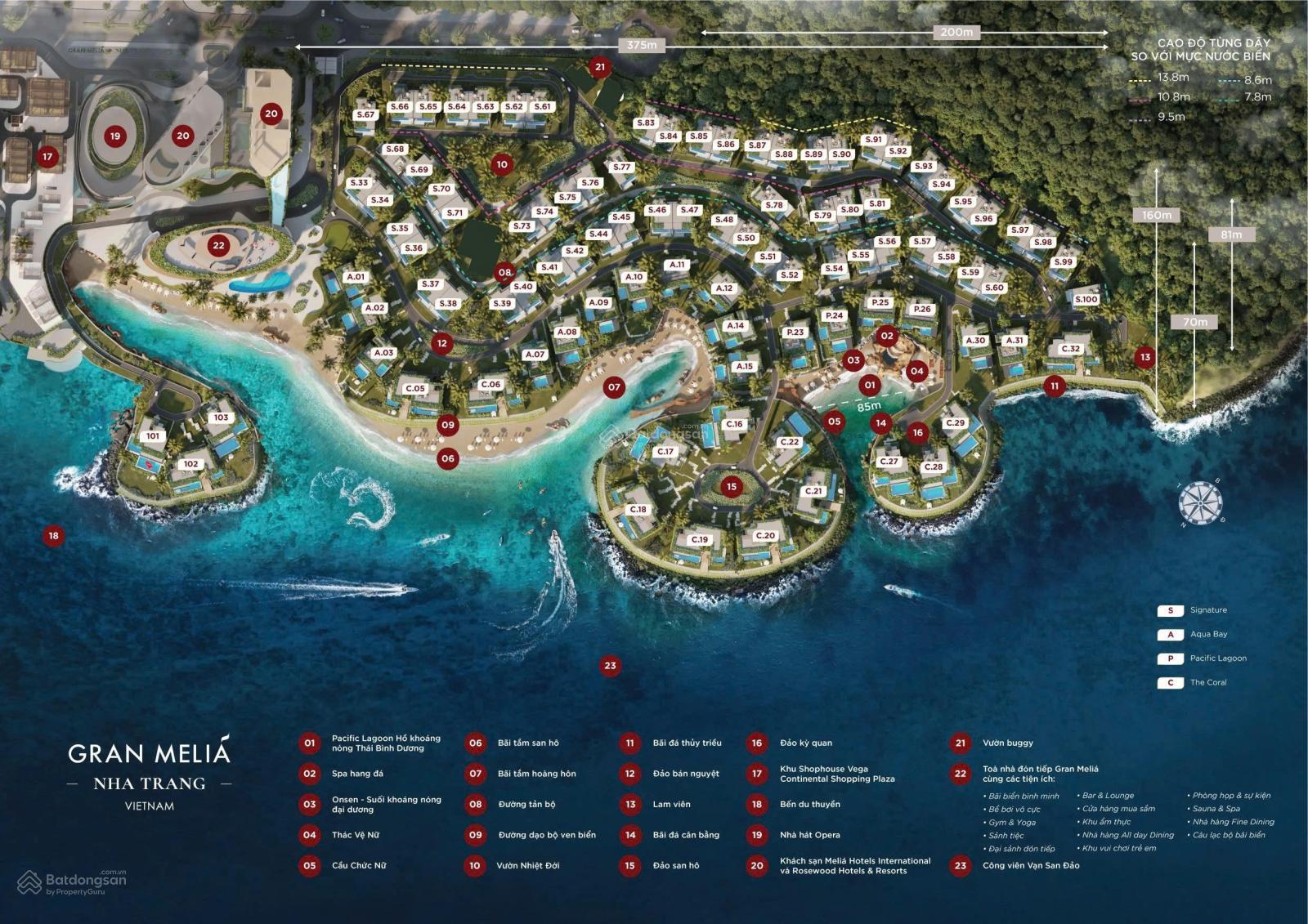 Gran Meliá Nha Trang  Biệt thự view biển, hồ bơi riêng, đẳng cấp 6 sao, Sổ hồng riêng