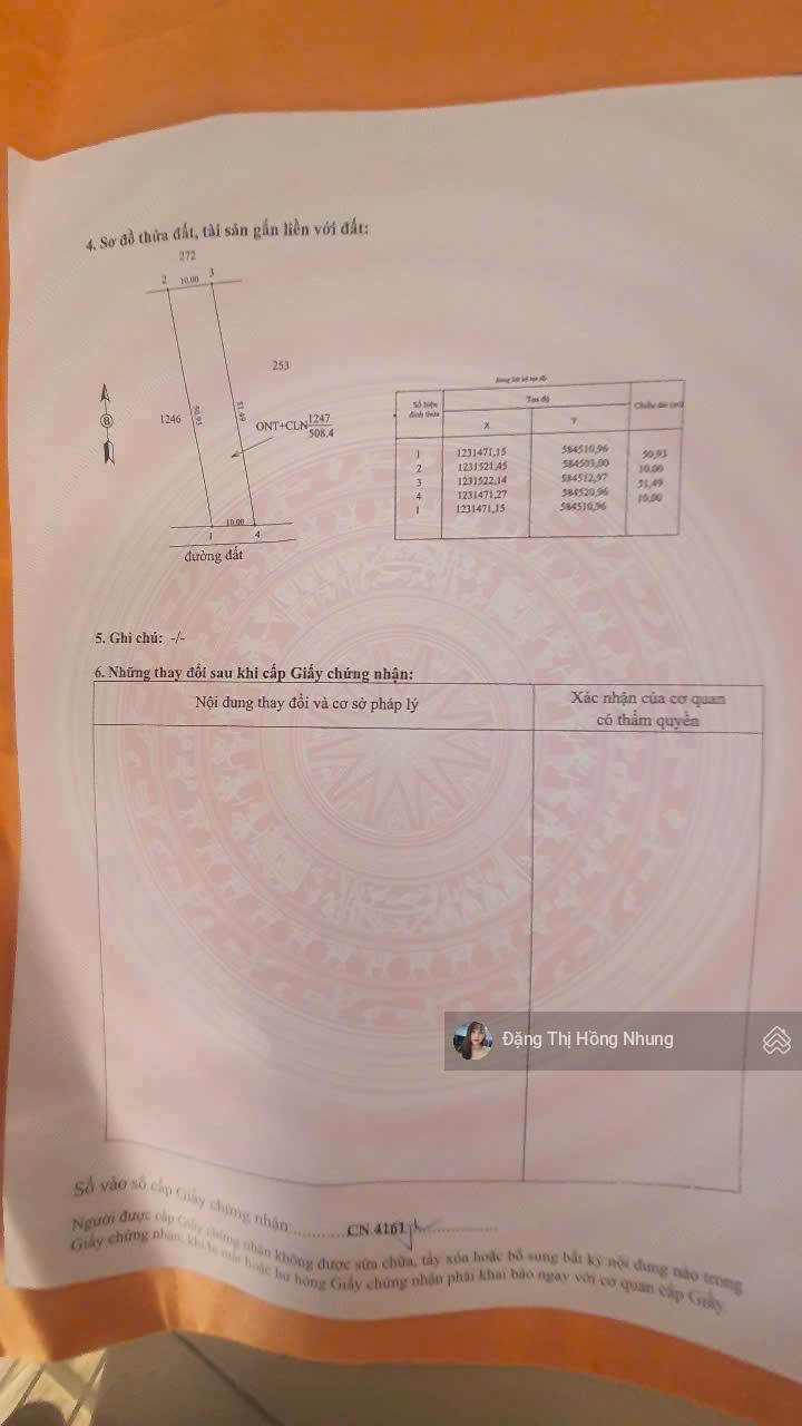 890tr, 10x50m 50m2 thổ cư gần dự án KCN Hiệp Thạnh, Tây Ninh