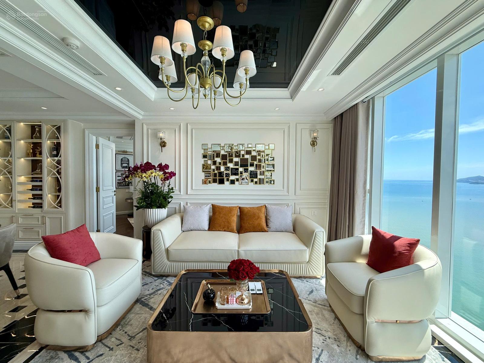 Choáng! Căn hộ biển 124m² full nội thất 5 sao tầng 40 view biển siêu VIP Nha Trang